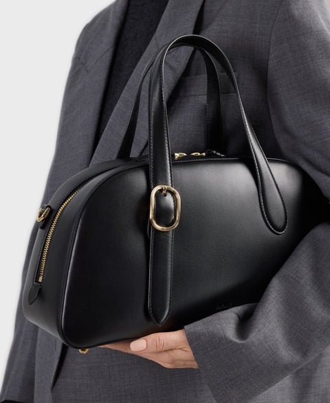 Asra Boston Bag - Black Handbags Cafuné 