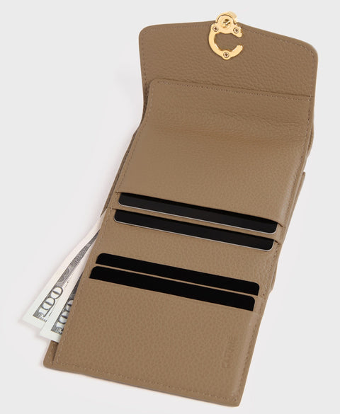 Double-C Wallet - Tan Wallets & Money Clips Cafuné 