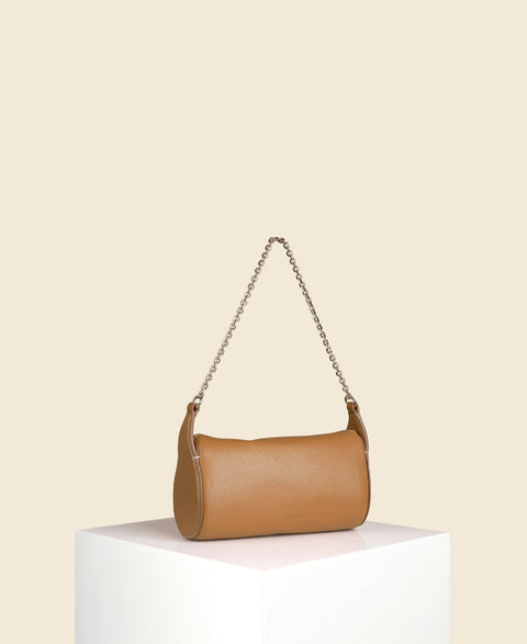 Cafuné Mini Drop Duffel in Chestnut back view