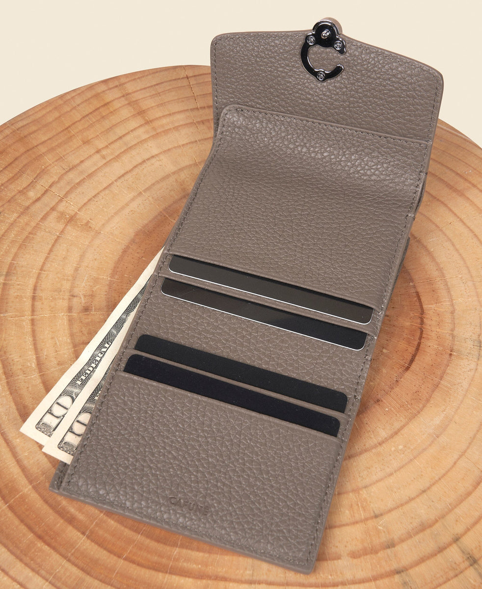 Cafuné - Double-C Wallet - Brownstone